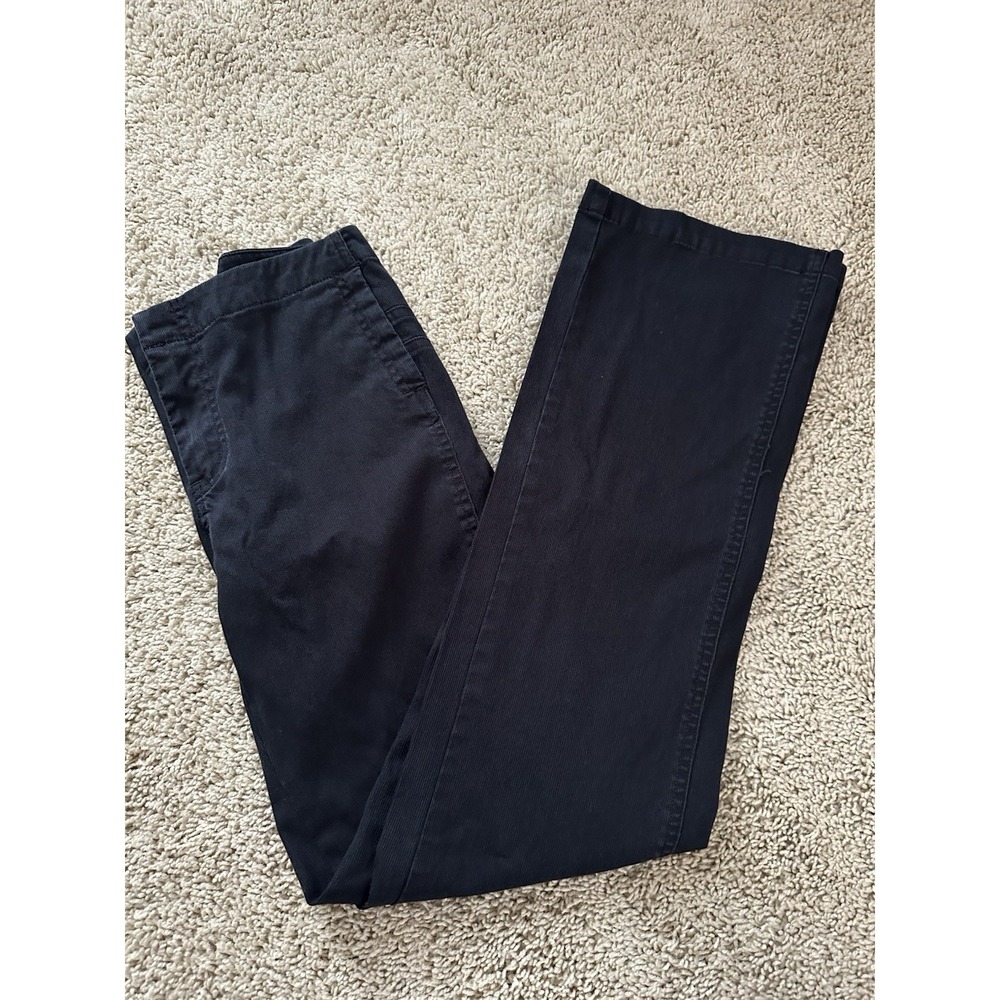 Route 66 Stretch Fit Black Chino Pants Womens Size 6 Straight Leg Trousers